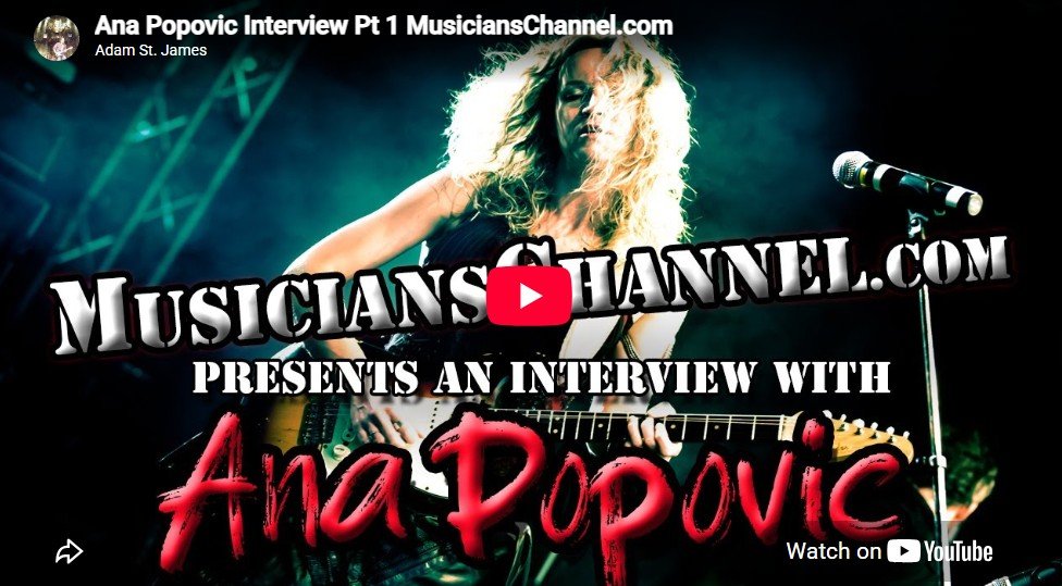Blues Badass Ana Popovic Talks to MusiciansChannel.com Editor Adam St. James