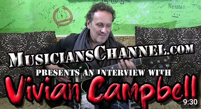 Vivian Campbell of Def Leppard and Last In Line talks to MuisiciansChannel.com Editor Adam St. James